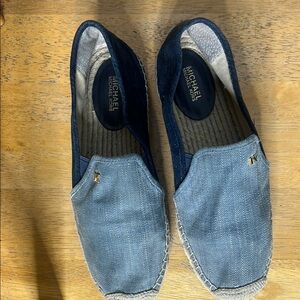 Michael Kors Denim Blue Slip-On Shoes